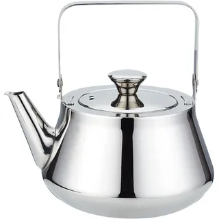 SANQIAHOME 1,5 Liter Teekanne aus Edelstahl mit Ei Ein moderner, minimalistischer Stil