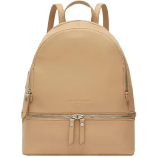 LIEBESKIND Berlin Rucksack „Alita“ – Backpack aus weichem Yakleder mit Reißverschlussfächern und verstellbarem Schulterriemen – Damen-Rucksack – großzügige Fächer mit Reißverschluss