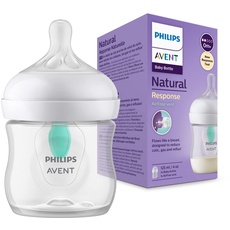 Bild von Avent Natural Response mit AirFree Ventil 125 ml, BPA-frei, für Neugeborene ab 0 Monaten (Modell SCY670/01)
