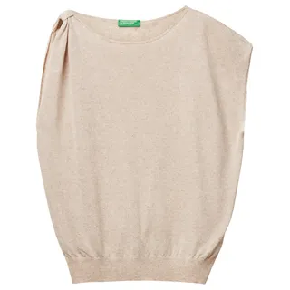 United Colors of Benetton Damen Maglia Sc Barca M/M 103bd10dx Pullunder, beige, L