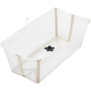 Stokke Flexi Bath, Sandy Beige - 64 x 24 x 34 cm - Faltbare Babybadewanne für Neugeborene und Babys - Leicht, robust & einfach zu verstauen - Praktisch für zu Hause oder auf Reisen