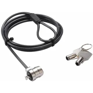 Dicota Security T-Lock Base, Notebook Security, Schwarz, Silber