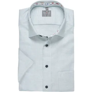 Kurzarmhemd MARVELIS, Herren, Gr. 40, N-Gr, grün, Web, Obermaterial: 100% Baumwolle, comfort fit normal, Hemden Kurzarmhemd, comfort fit, bügelfrei, mit Struktur, Businesshemd