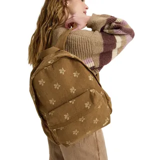 Tagesrucksack ROXY "Feeling Emby", Damen, braun (woodsmoke), Kunstfaser, Rucksäcke Tagesrucksack