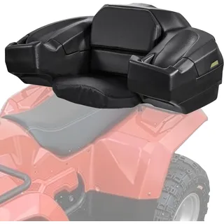 VEVOR ATV Heckaufbewahrungsbox Liege 95 L Ladebox mit Sitz & Rückenlehne & wasserdichte LLDPE- und abschließbare Liegeaufbewahrungsbox, passend für die meisten ATVs mit Heckgepäckträger - Schwarz