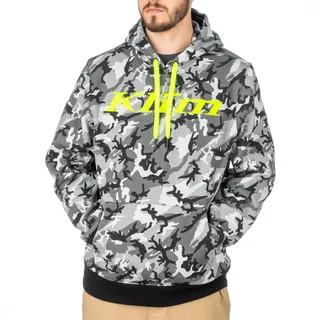 Klim Pullover Camo, Kapuzenpullover - Schwarz/Grau/Neon-Gelb - L