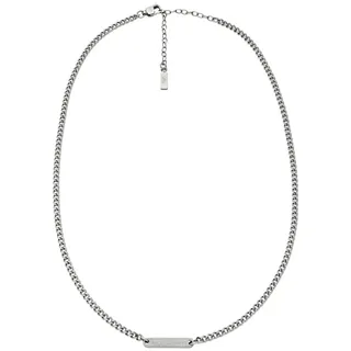 Emporio Armani Herren Silber-Ton Edelstahl Halskette, EGS3188040