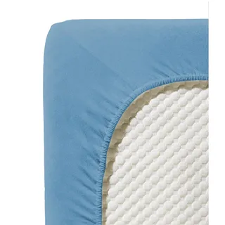 Jenny C 001115 Single-Jersey 90 x 220 - 100 x 220 cm meeresblau