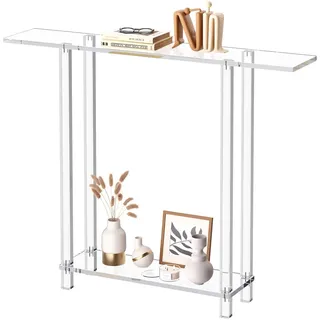 Vevor Konsolentisch 19,3 x 100 x 80 cm klar