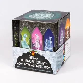 Disney: Die große Disney-Adventskalender-Box 2025 - Zauberhafte Weihnachts-Box mit 24 Büchern und 1.152 Seiten für Young Adults
