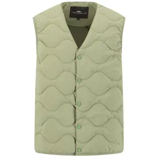 FYNCH-HATTON FYNCH-HATTON, Steppweste mit V-Ausschnitt, und Ruckknöpfen