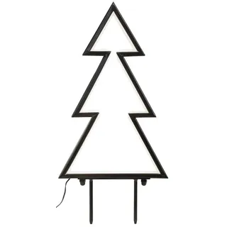 Bonetti LED Baum »Tanne« Warmweiß aus Kunststoff und Metall, Weihnachtsdeko aussen,