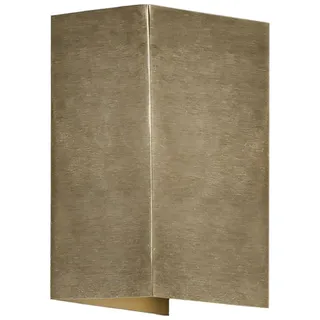 Konstsmide Außenwandleuchte Metall 8 x 17 x 11 cm inkl. Leuchtmittel gold