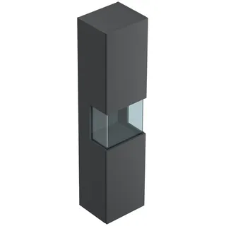 Posseik Badezimmer Hochschrank Limes Wandmontage Glaselement 150 cm Grafit