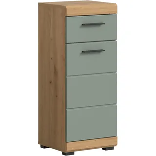 INOSIGN Unterschrank »Siena, Breite 37cm, 1 Tür, 1 Schubkasten, 2 Fächer, MDF-Front«, (1 St.), in verschiedenen Farben erhältlich, Badmöbel, Badschrank, Kommode, Bad, grün
