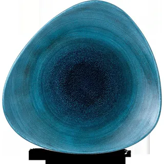 Churchill Super Vitrified Stonecast Aqueous Lagoon Dreiecksteller, 26,5 cm, 12 Stück