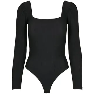 Urban Classics Ribbed Langarm-body - Black - XL