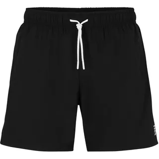 BOSS Herren Badeshorts - Iconic, Swim Shorts, Badehose, Signature-Streifen, Logo Schwarz 2XL