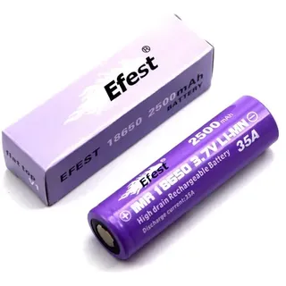Efest IMR18650 2500mAh 3,6V - 3,7V (Flat Top) ungeschützt
