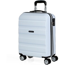 ITACA - Handgepäck Koffer Trolley - Reisekoffer Mit Rollen und Reisekoffer Hartschalenkoffer für Vielreisende T71650, Weiss