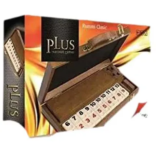 Cayro Rummi Classic Plus Holzkoffer Brettspiel - Brown - One Size