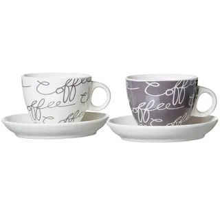Ritzenhoff & Breker Cappuccinotasse 0,18 l Grau 2 St.