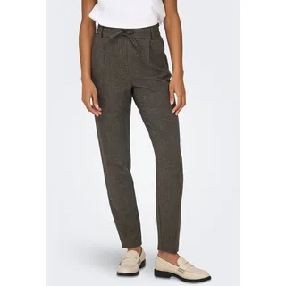 Jogger Pants ONLY "ONLPOPTRASH-DELL EASY MEL PANT PNT NOOS", Damen, Gr. XS (34), Länge 32, weiß (schwarz detail:weiß pepper, schwarz braun melange), Milano Rib, Obermaterial: 63% Polyester, 33% Viskose, 4% Elasthan, meliert, regular fit normal, Hosen Jogger Pants