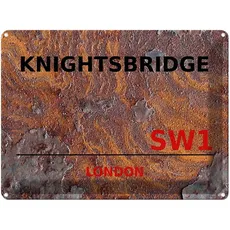 Blechschild 30x40 cm - London Knightsbridge SW1