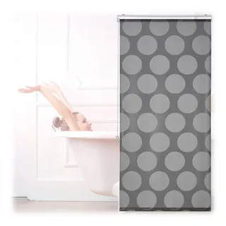 Relaxdays Duschrollo 80 x 240 cm grau