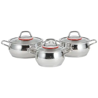 KARACA Emirgan Topf-Set 6-tlg. Kochtopf + Bratentopf + Fleischtopf + Stieltopf