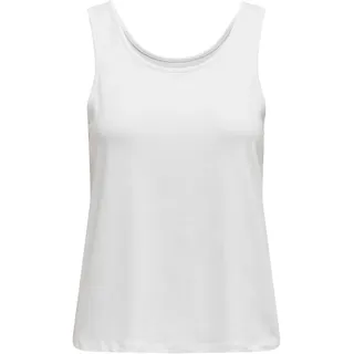 ONLY Damen Onlmoster S/L Tank Top Jrs, Weiß, XS