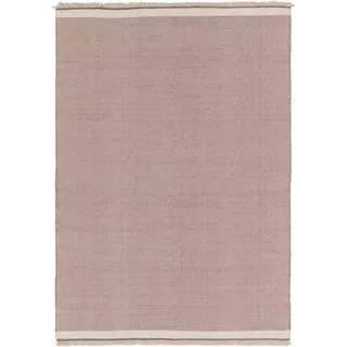 benuta Pop Wollteppich Karla - Pink 200x300 cm - Baumwolle,Wolle - Rechteckig & im Style: Uni, Hygge & Cozy, Minimalistisch - Pflegeleicht für Wohnzimmer Schlafzimmer