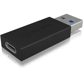 Icy Box USB-C auf USB-A Adapter Schwarz