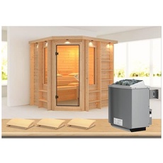 Bild von Sauna Cortona mit Ofen 9 kW Steuerung,