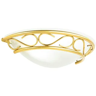 Licht-Erlebnisse Wandleuchte weiß/messing