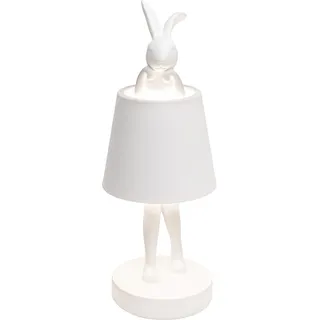 Kare Design Tischleuchte Animal Rabbit, Weiß, 29cm, Hase, Dimmbar, Outdoor, LED, Akku Lampe, Hasenleuchte, Wohnzimmer