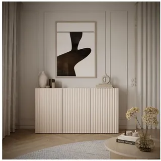 Selsey Sunds Sideboard 150 cm Beige Holz/Holzwerkstoff