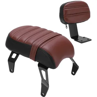 soziussitz indian scout bobber,indian scout bobber zubehör,Powersports Sissy Bars, Beifahrersitz Hinten mit Rückenlehnen-Kits Ersatz für Indian Scout Bobber 2018-2021 ()