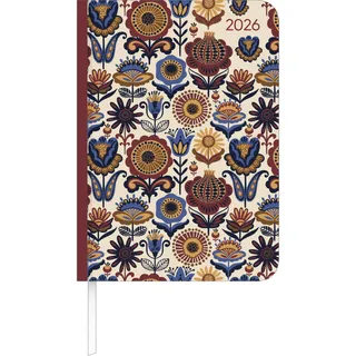 Neumann Lady Journal Paisley 2026 - Taschenkalender A6 (10,7x15,2 cm) - Weekly - 192 Seiten - Notiz-Buch - Termin-Planer - Alpha Edition