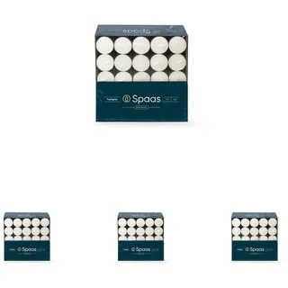 SPAAS Teelichter 75er-Pack, ± 8 Stunden - weiß (Packung mit 4)