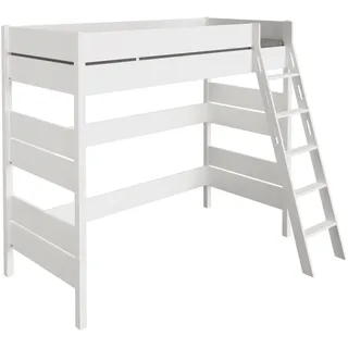 Paidi Hochbett TIAGO 90 x 200 cm Buche massiv weiß kreideweiß