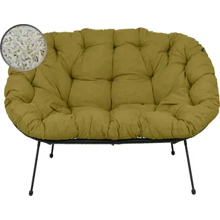 AMPO Sitzkissen Polsterkissen Freizeitkissen Gartenkissen für das Sofa - Gelb