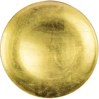 Blümelhuber Boho Deko Teller Gold Tisch Deko Tablett Rund Deko Teelichtteller Dekoteller