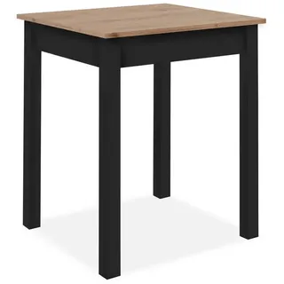 Intertrade Küchentisch 67 x 76 x 68 cm Eiche Nachbildung/schwarz