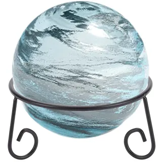 DELORIGIN Kristallkugel Ständer, Ballständer Schwarzer Kugelständer Aus Eisen Mit Blick Auf Den Globus Kristallkugel Ausstellungshalter Für Glaskugel Sammlungen Figuren Edelsteine, 14.5cm/5.7inch