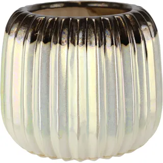 I.GE.A. Dekovase »Vase aus Keramik« Dekovase Blumenvase Modern für Tischdeko Tischvase Deko Trockenblume, beige