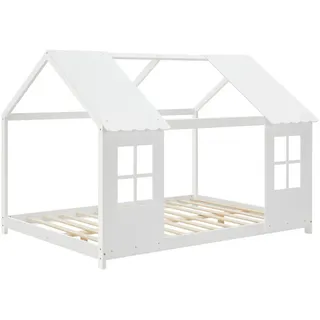 [en.casa] Kinderbett Tostedt 140 x 200 cm Kiefer weiß