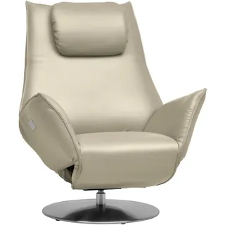 Koinor Relaxsessel , Ecru , Leder , Echtleder , Nappaleder , 92x79x90 cm , Goldenes M, Made in Germany, DIN EN ISO 9001, Dgm , Fußauswahl, Lederauswahl, Stoffauswahl, Netzbetrieb , Wohnzimmer, Sessel, Ledersessel