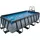 EXIT Stone Pool Grau 400 x 200 x 100 cm inkl. Sandfilteranlage, Poolleiter, Reparaturset