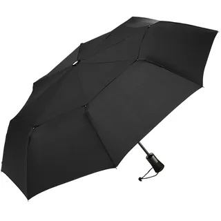 ShedRain WindPro Mini-Regenschirm mit automatischem Öffnen und Schließen, Schwarz, Einheitsgröße, Tasche